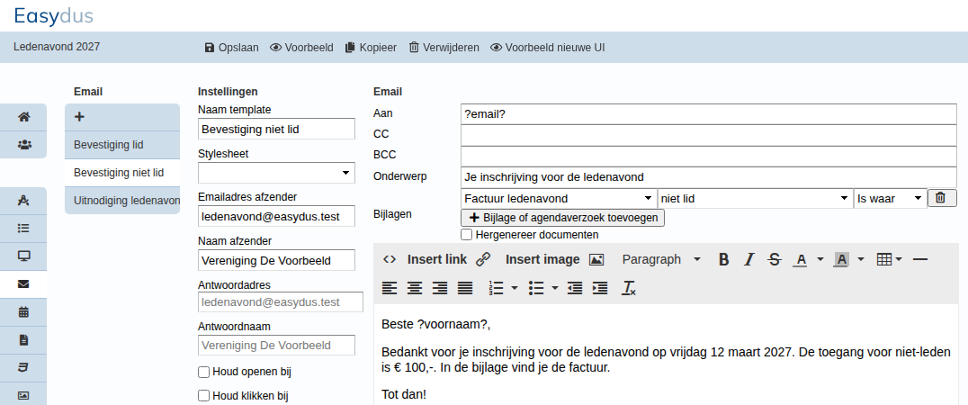 email-niet-lid
